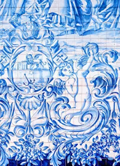 Porto Metal Print Collection: Azulejos at Carmo Church, Porto, Portugal