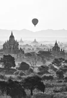 Related Images Collection: Bagan at sunrise, Mandalay, Burma (Myanmar)