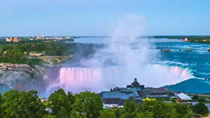 Floodlit Collection: Canada, Ontario, Niagara Falls, Horseshoe Falls