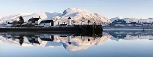 Reflecting Collection: Corpach Lighthouse on Loch Eil with Ben Nevis and Fort William in the background