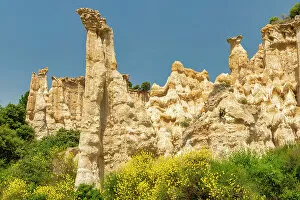 Canal du Midi Fine Art Print Collection: Eroded Rock Formations, Orgues d Ille-sur-Tet, Pyrenees Orientales, Occitanie Region, France