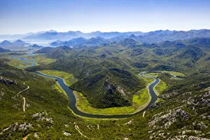 Balkan Collection: Famous river bend at Rijeka Crnojevica, Lake Skadar, Montenegro