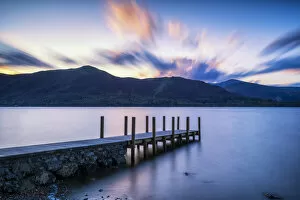 Lake District Collection: Jetty on Derwent Water, Lake District National Park, Cumbria, England