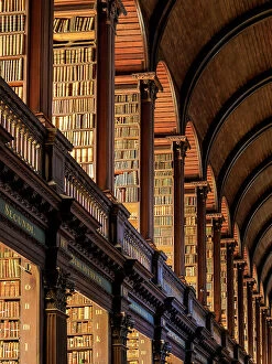 Book of Kells Canvas Print Collection: The Long Room, Old Library, Trinity College, Dublin, Ireland