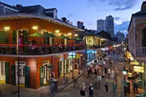 The South Collection: Louisiana, New Orleans, French Quarter, Bourbon Street
