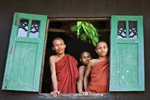 Monks Collection: Myanmar, Burma, Rakhine State, Sittwe