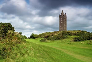 Sky Tower Pillow Collection: Scrabo Tower, Newtownards, Co Down, Northern Ireland, UK, Europe