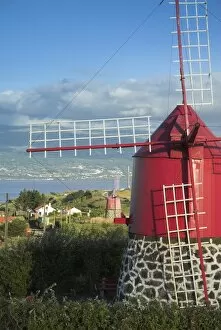 Azores Collection: Traditional Windmill, Faial Island, Azores, Portugal