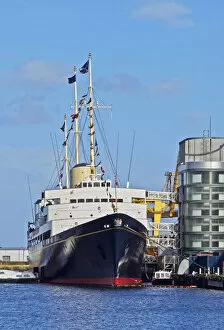 Britannia Collection: UK, Scotland, Lothian, Edinburgh, Leith, Ocean Terminal, View of the Royal Yacht Britannia