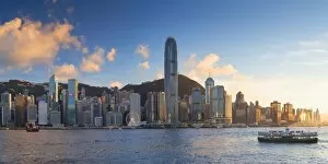 Contemporary Collection: View of Hong Kong Island skyline, Hong Kong, China