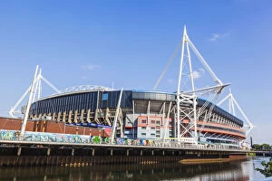 Cardiff Collection: Wales, Cardiff, The Millenium Stadium aka Principality Stadium