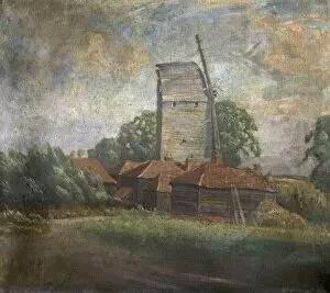 Architectural paintings Canvas Print Collection: Toot Mill, Toot Hill, Essex - William Brown MacDougall