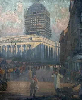 Figures Collection: View of The Council House, Nottingham, from South Parade