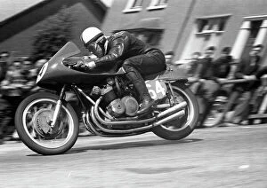 John Hills Photographic Print Collection: John Surtees (MV) 1957 Senior TT