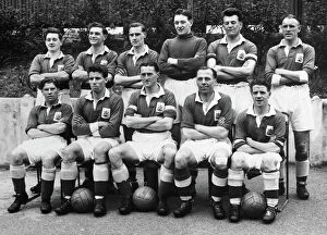 Peter Brown Fine Art Print Collection: Birmingham City F. C. Second Division Winning Team group - 1954?