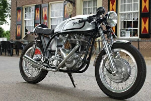 Related Images Collection: Triton Triumph-Norton hybrid 1962 Silver