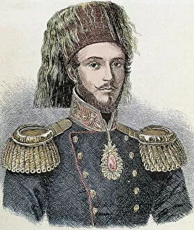 Portraits Pillow Collection: Abdulmecit I (1823-1861). Ottoman Sultan (1839-1861)