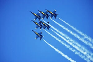 Plane Collection: Blue Angels flyby during 2006 Fleet Week performance in San Francisco