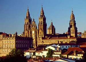 David Barnes Collection: Cathedral of Santiago de Compostela, Galicia, Spain