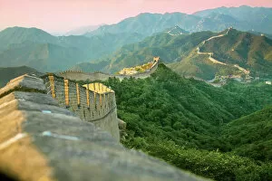 Architectural heritage Collection: China, Huairou County, Sunrise over the Mutianyu section of The Great Wall