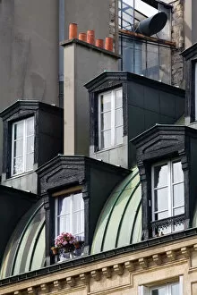 David Barnes Collection: Dormer windows, Paris, France