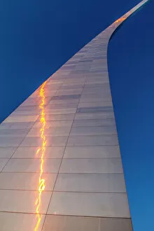Gateway Arch Collection: The Gateway Arch in St. Louis, Missouri at sunrise. Jefferson National Expansion Memorial