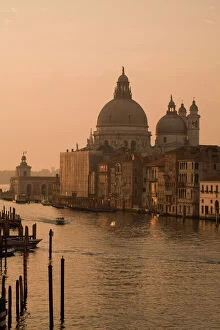 Canal Collection: Italy, Venice. Chiesa di Santa Maria della Salute and Grande Canal