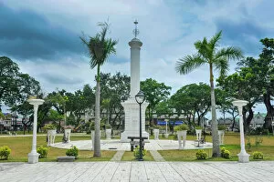 Signs Jigsaw Puzzle Collection: Monument before Fort San Pedro, Cebu City, Cebu, Philippines