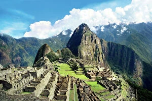 Monuments and landmarks Metal Print Collection: Peru, Machu Picchu, The lost city of the Inca