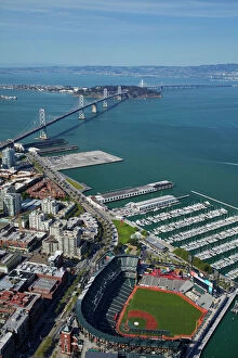 Aerial Photo Collection: USA, California, San Francisco - AT&T Park / Giants Ballpark (home of San Francisco