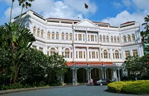 Singapore Pillow Collection: World exclusive Raffles Hotel built in 1887, Singapore
