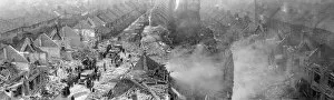 Blitz Collection: Bomb damage in Kilgour Road, SE London, WW2