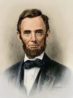 Portraits Canvas Print Collection: Abraham Lincoln