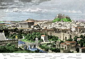 Athens Canvas Print Collection: Ancient Athens