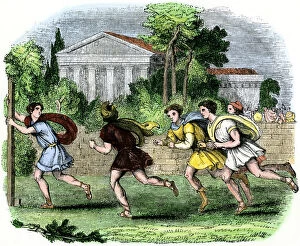 Ancient history Poster Print Collection: Ancient Greek marathon
