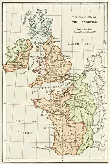 Maps Collection: Angevin kings holdings in France and Britain