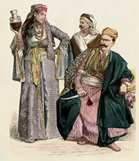 Related Images Poster Print Collection: Armenian girl and Syrian men