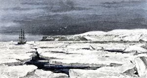 Barents Sea Collection: Barents Sea ice around the Eira on its first voyage, 1880