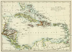 1800s Collection: Caribbean islands, 1870s