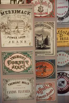 Lowell Collection: Cloth labels from American textile mills, 1800s
