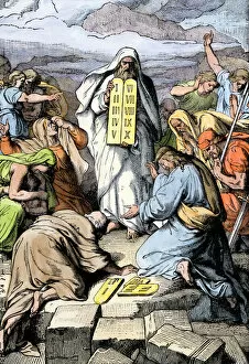 Jewish Collection: Ten Commandments delivered by Moses