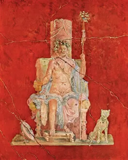 Roman Empire Photographic Print Collection: Dionysus, or Bacchus, on his throne