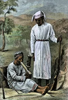 David Livingstone Collection: Dr Livingstones African servants, 1800s