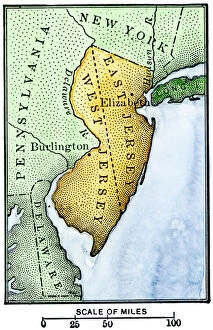 Colonial history Pillow Collection: East Jersey and West Jersey