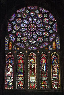 Stained glass windows Poster Print Collection: GEUR2D-00005