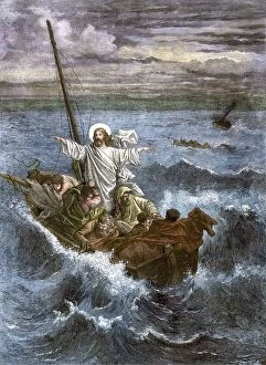 Biblical Collection: Jesus calming the storm on the Sea of Galilee