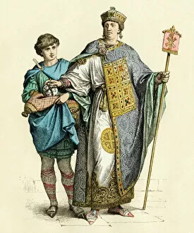 6 Dec 2011 Metal Print Collection: Justinian, Byzantine emperor