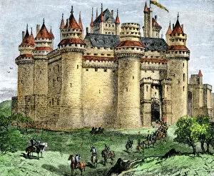 Ancient fortifications Poster Print Collection: Medieval castle