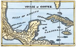 Maps Photographic Print Collection: Mexico at the time of Cortes, 1500s