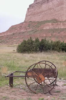Plains Mouse Metal Print Collection: Mormon Trail hand-cart